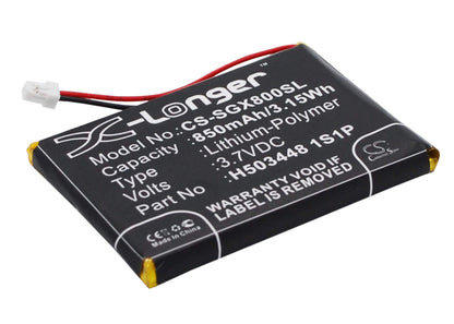 3.7V, 850mAh, Li-Polymer Battery fits Skygolf, Skycaddie Aire, Skycaddie Aire 2, 3.145Wh