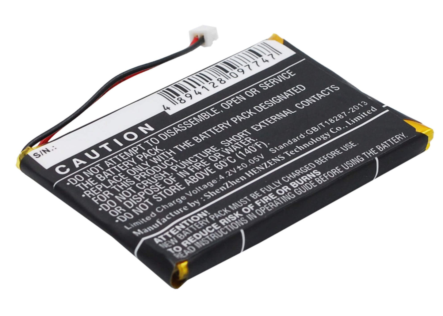 3.7V, 850mAh, Li-Polymer Battery fits Skygolf, Skycaddie Aire, Skycaddie Aire 2, 3.145Wh