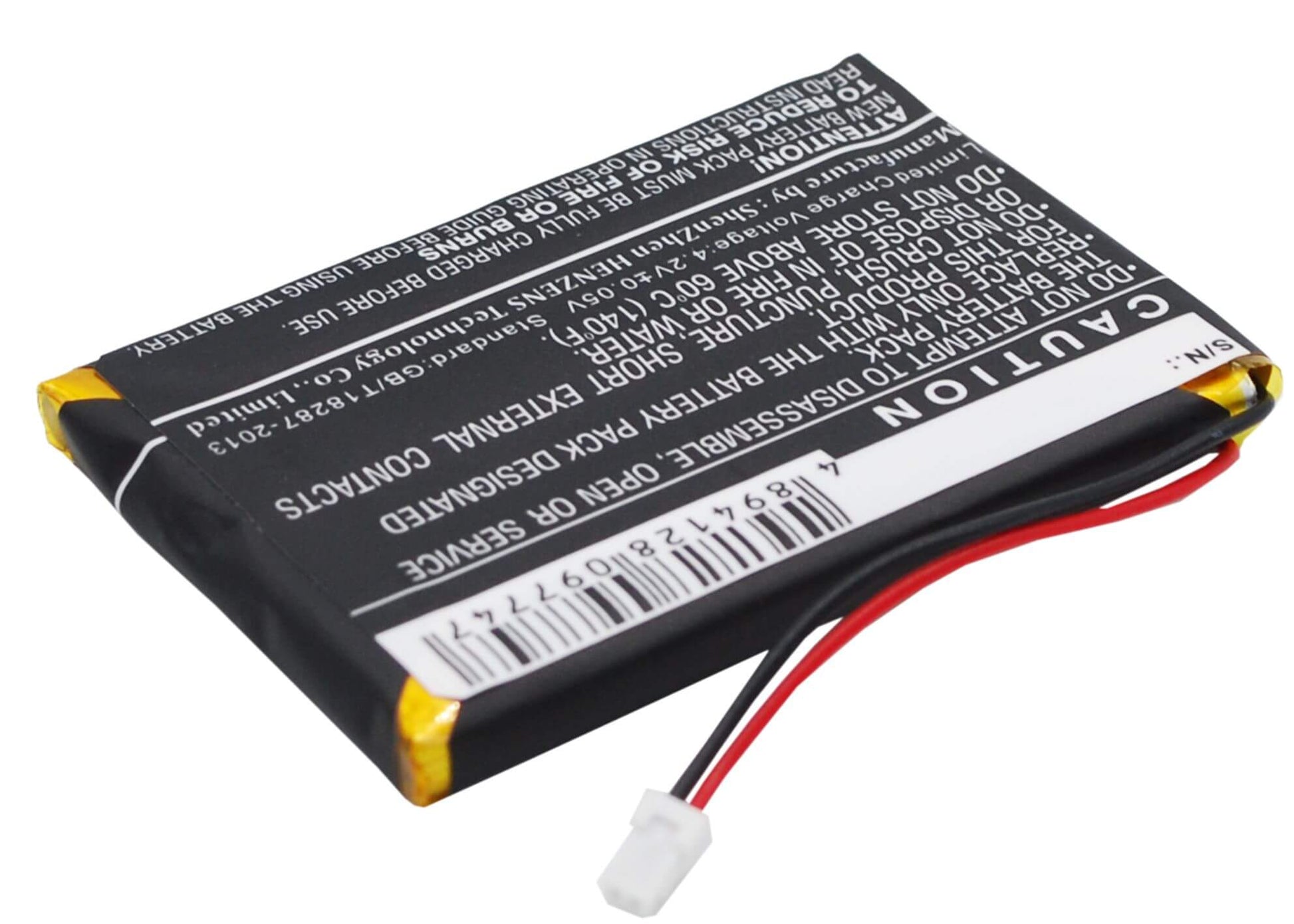 3.7V, 850mAh, Li-Polymer Battery fits Skygolf, Skycaddie Aire, Skycaddie Aire 2, 3.145Wh