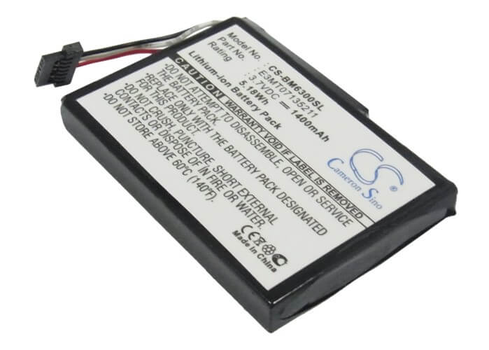 3.7V, 1400mAh, Li-ion Battery fits Bluemedia, Bm6300, Bm6300t, 5.18Wh