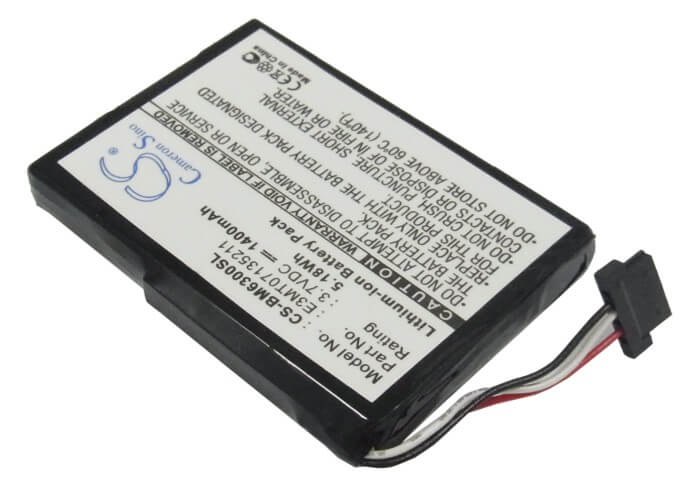 3.7V, 1400mAh, Li-ion Battery fits Jucon, Gps-3741, 5.18Wh