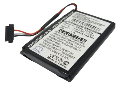3.7V, 1230mAh, Li-Polymer Battery fits Navman, N20, 4.551Wh