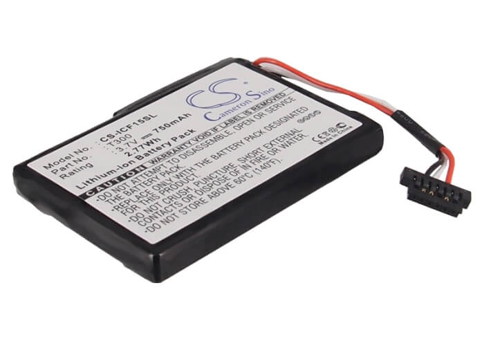 3.7V, 750mAh, Li-ion Battery fits Navman, F15, S45, 2.775Wh