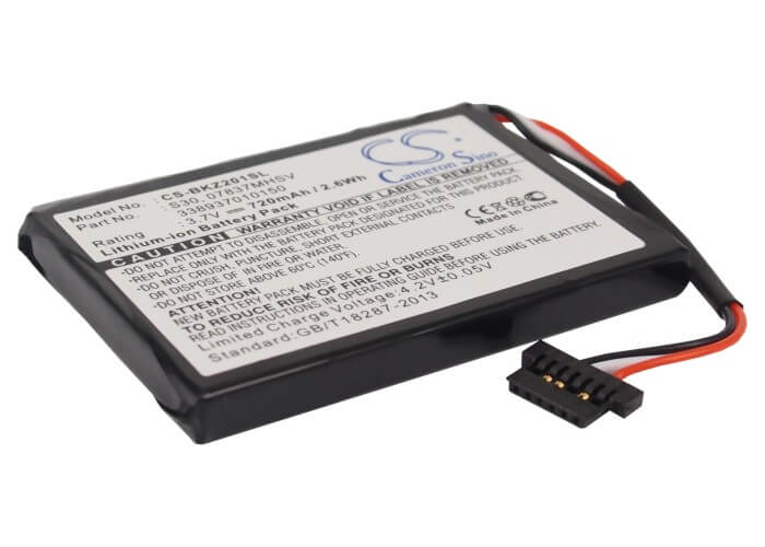 3.7V, 720mAh, Li-ion Battery fits Becker, Ready 50, Traffic Assist Pro Z250 Ferrar, 2.664Wh