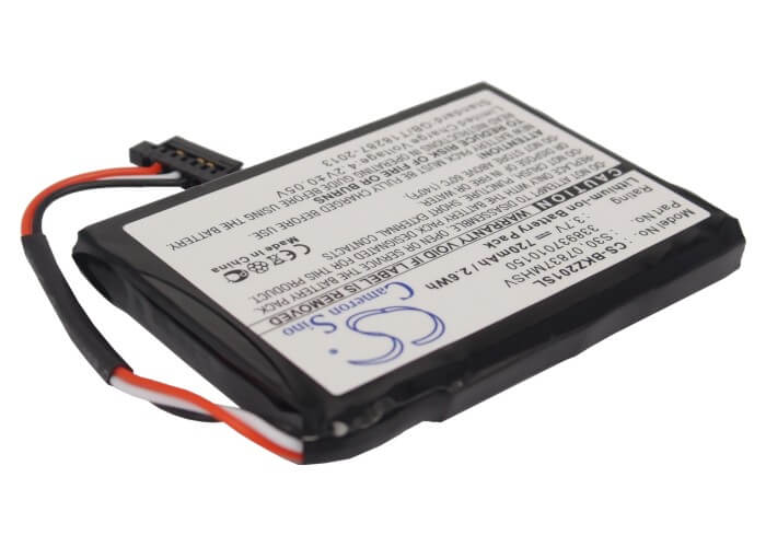 3.7V, 720mAh, Li-ion Battery fits Becker, Ready 50, Traffic Assist Pro Z250 Ferrar, 2.664Wh