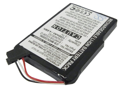 3.7V, 1250mAh, Li-ion Battery fits Clarion, Map 770, Map770, 4.625Wh