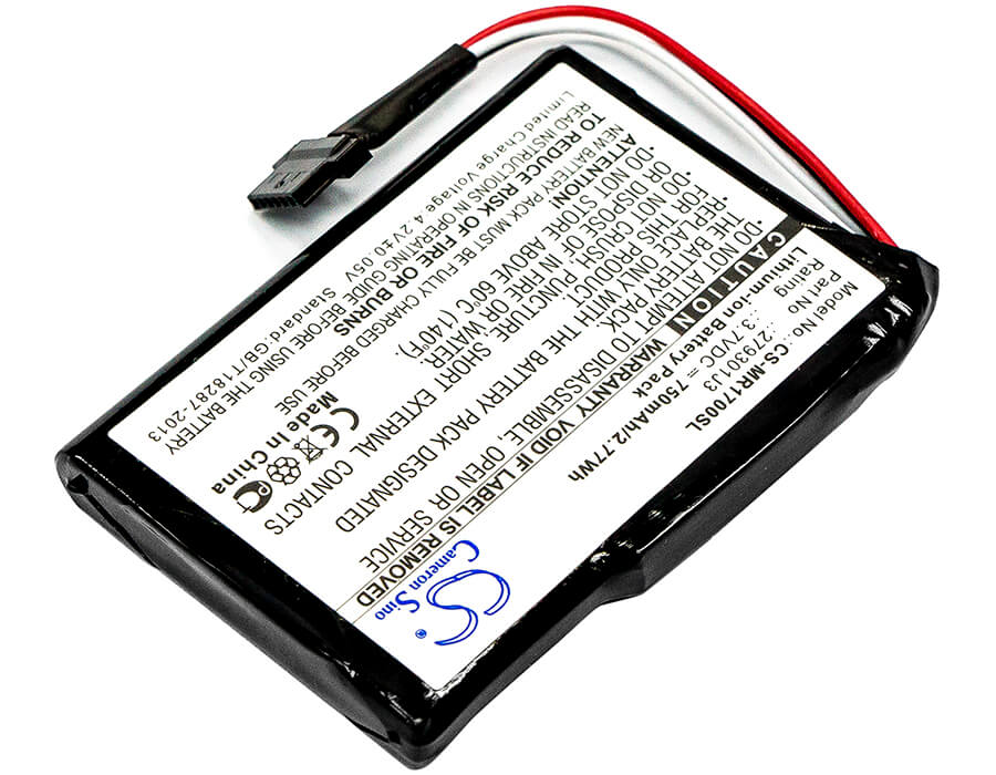 3.7V, 750mAh, Li-ion Battery fits Magellan, Roadmate 1700, 2.775Wh