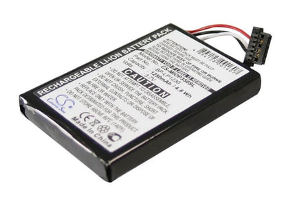 3.7V, 1250mAh, Li-ion Battery fits Mitac, Mio P350, Mio P510, 4.625Wh