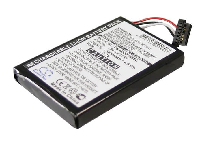 3.7V, 1250mAh, Li-ion Battery fits Navman, Pin, Praktiker Looxmedia 6500, 4.625Wh