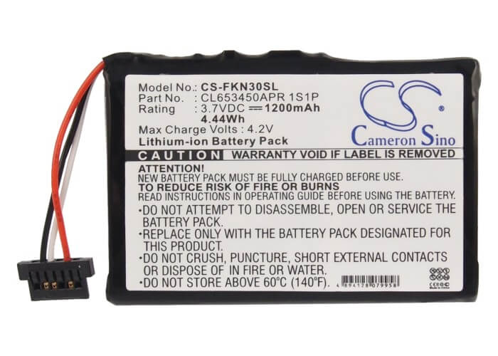3.7V, 1200mAh, Li-ion Battery fits Falk, E30, E60, 4.44Wh