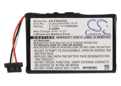 3.7V, 1200mAh, Li-ion Battery fits Falk, E30, E60, 4.44Wh