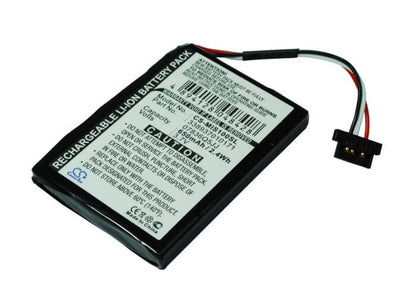 3.7V, 650mAh, Li-ion Battery fits Navman, Spirit S100, Spirit S100t, 2.405Wh