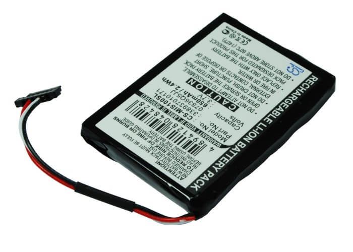 3.7V, 650mAh, Li-ion Battery fits Navman, Spirit S100, Spirit S100t, 2.405Wh
