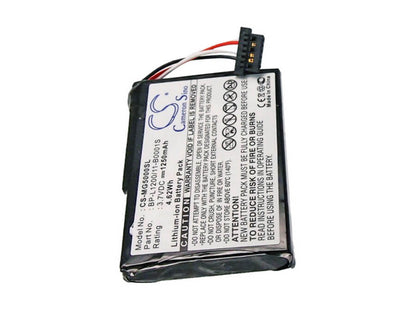 3.7V, 1250mAh, Li-ion Battery fits Typhoon, Myguide Silverguide 5000, Myguide Silverguide 5000 Nav, 4.625Wh
