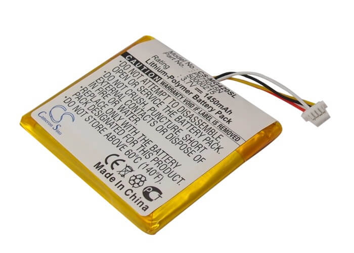 3.7V, 1450mAh, Li-Polymer Battery fits Typhoon, Myguide 4200, Myguide 4228, 5.365Wh