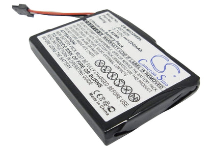 3.7V, 1250mAh, Li-ion Battery fits Mitac, Mio 138, Mio 268, 4.625Wh