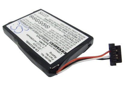 3.7V, 1250mAh, Li-ion Battery fits Mitac, Mio 138, Mio 268, 4.625Wh