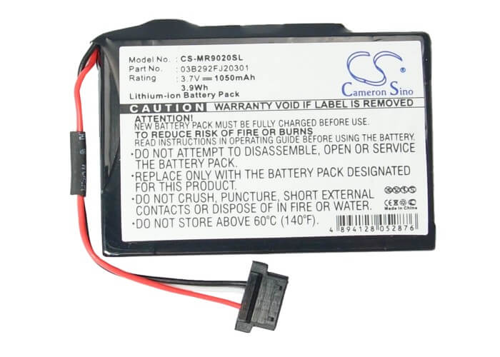 3.7V, 1050mAh, Li-ion Battery fits Magellan, Roadmate 9020, Roadmate 9020tlm, 3.885Wh