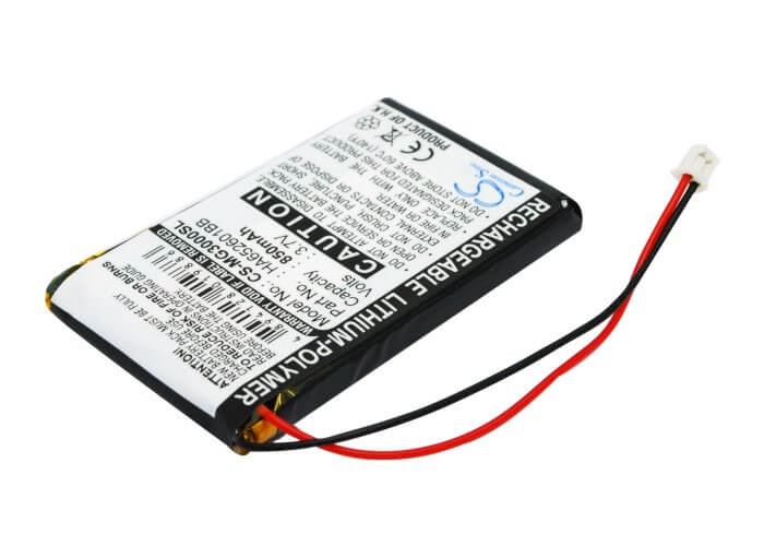 3.7V, 850mAh, Li-Polymer Battery fits Typhoon, Myguide 3000, Myguide 3010, 3.145Wh