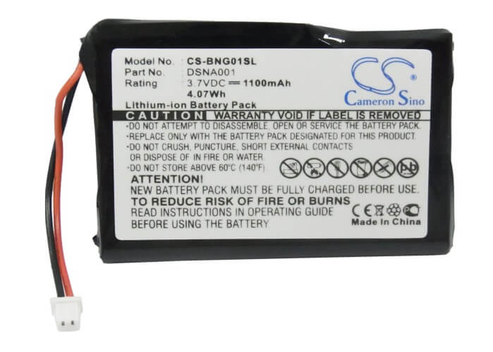 3.7V, 1100mAh, Li-ion Battery fits Blaupunkt, Navi Gps, Travelpilot Lucca 3.3, 4.07Wh