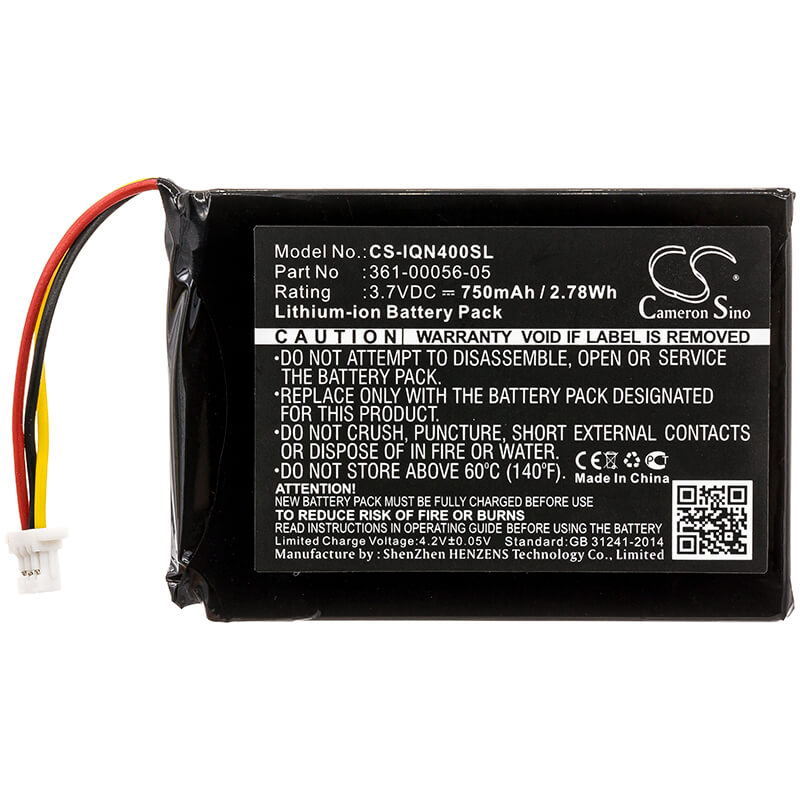 3.7V, 750mAh, Li-ion Battery fits Garmin, 2689lmt 6-inch, Nuvi 2689lmt, 2.775Wh