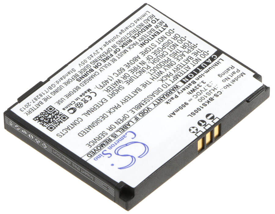 3.7V, 900mAh, Li-ion Battery fits Becker, Hjs 100, Hjs-100, 3.33Wh