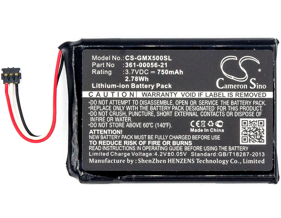 3.7V, 750mAh, Li-ion Battery fits Garmin, 010-01531-00, Driveassist 50 Lmt-d, 2.775Wh