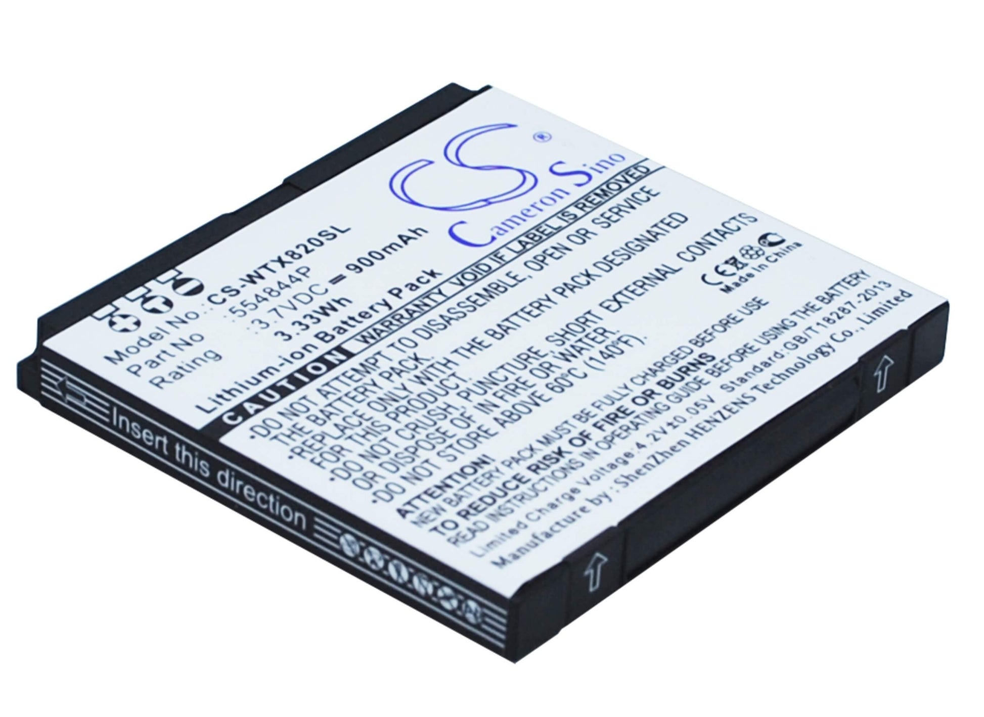 3.7V, 800mAh, Li-ion Battery fits Curtis, Gpd 430 Gps, Gpd430, 2.96Wh