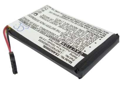 3.7V, 700mAh, Li-Polymer Battery fits Navigon, 20 Easy, 20 Plus, 2.59Wh