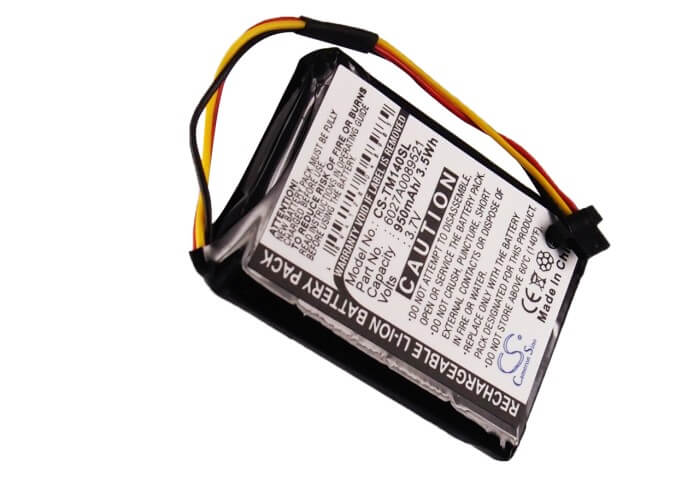 3.7V, 950mAh, Li-ion Battery fits Tomtom, 1ek0.052.02, 4ek0.001.02, 3.515Wh