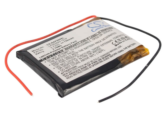 3.7V, 750mAh, Li-Polymer Battery fits Rac, 5000 Wide, 2.775Wh
