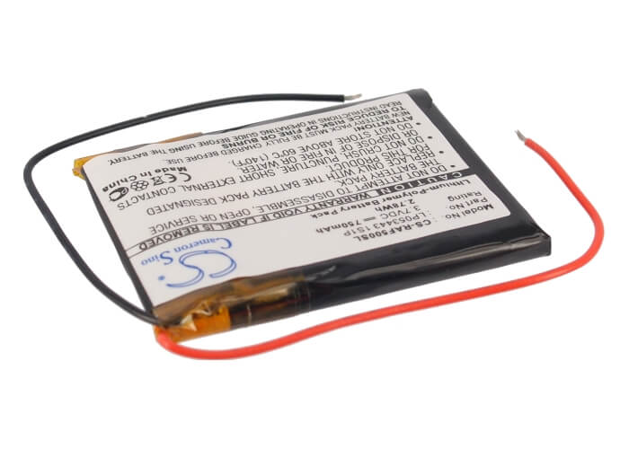 3.7V, 750mAh, Li-Polymer Battery fits Rac, 5000 Wide, 2.775Wh