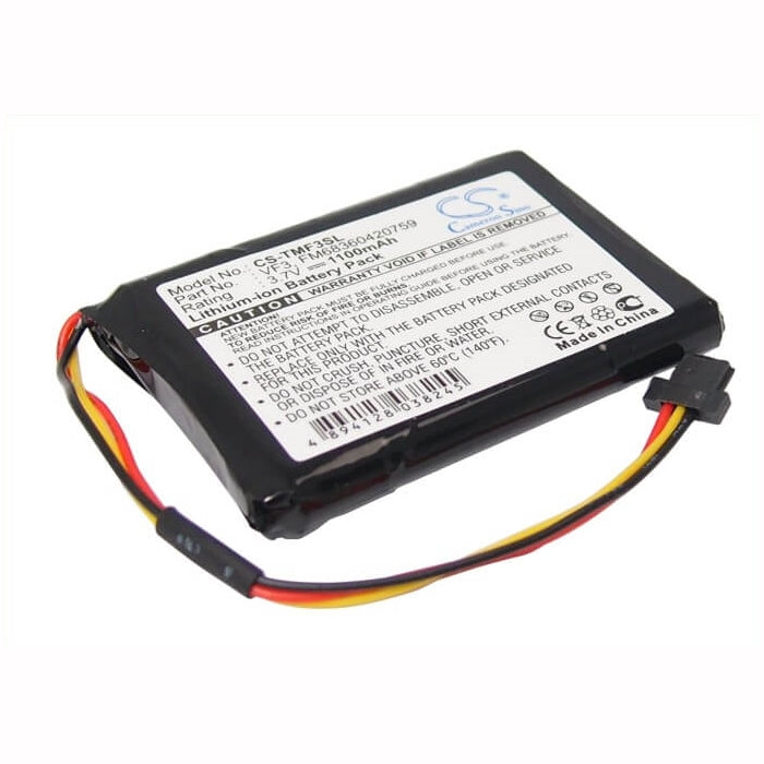 3.7V, 1100mAh, Li-ion Battery fits Tomtom, Go Xl330s, Quanta, 4.07Wh