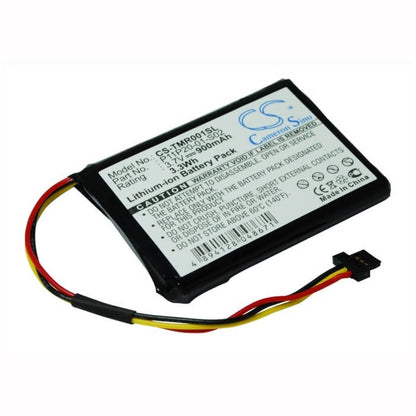 3.7V, 900mAh, Li-ion Battery fits Tomtom, One Xxl 540s, Route Xl, 3.33Wh