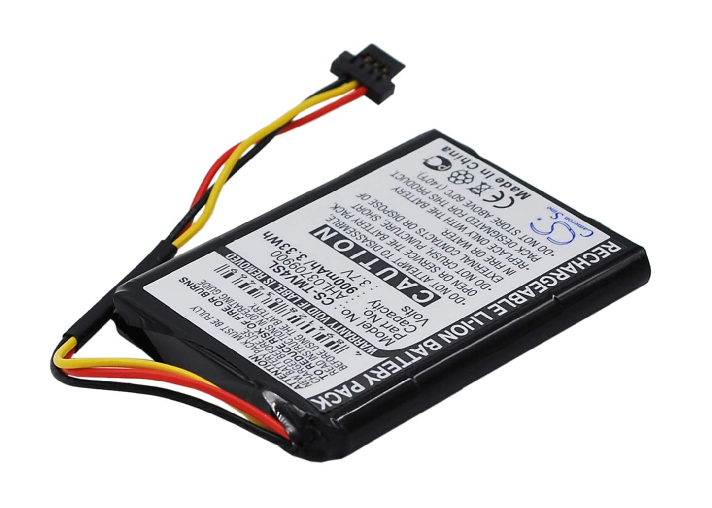 3.7V, 900mAh, Li-ion Battery fits Tomtom, 4ee0.001.22, One V4, 3.33Wh
