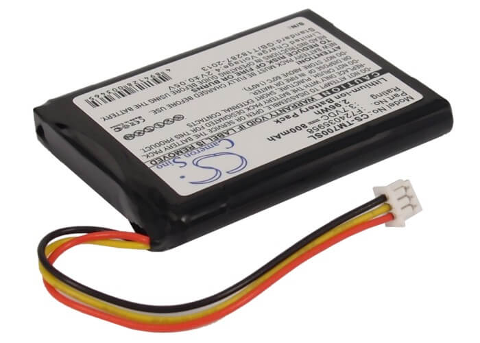 3.7V, 800mAh, Li-ion Battery fits Tomtom, Edinburgh, One Xl, 2.96Wh