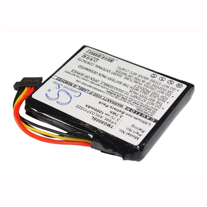 3.7V, 1000mAh, Li-ion Battery fits Tomtom, 4eh45, 4eh51, 3.7Wh