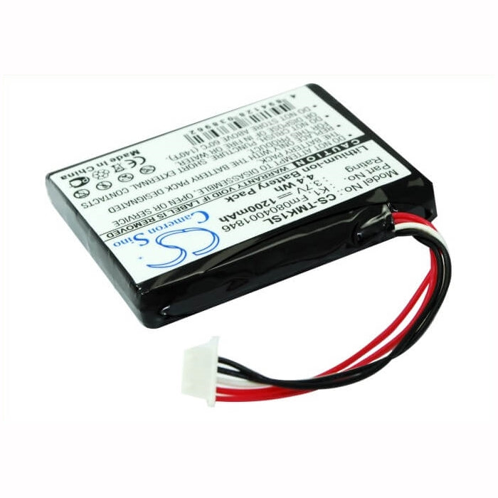 3.7V, 1200mAh, Li-ion Battery fits Tomtom, One Xl Hd Traffic, 4.44Wh