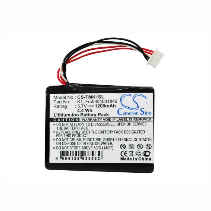 3.7V, 1200mAh, Li-ion Battery fits Tomtom, One Xl Hd Traffic, 4.44Wh