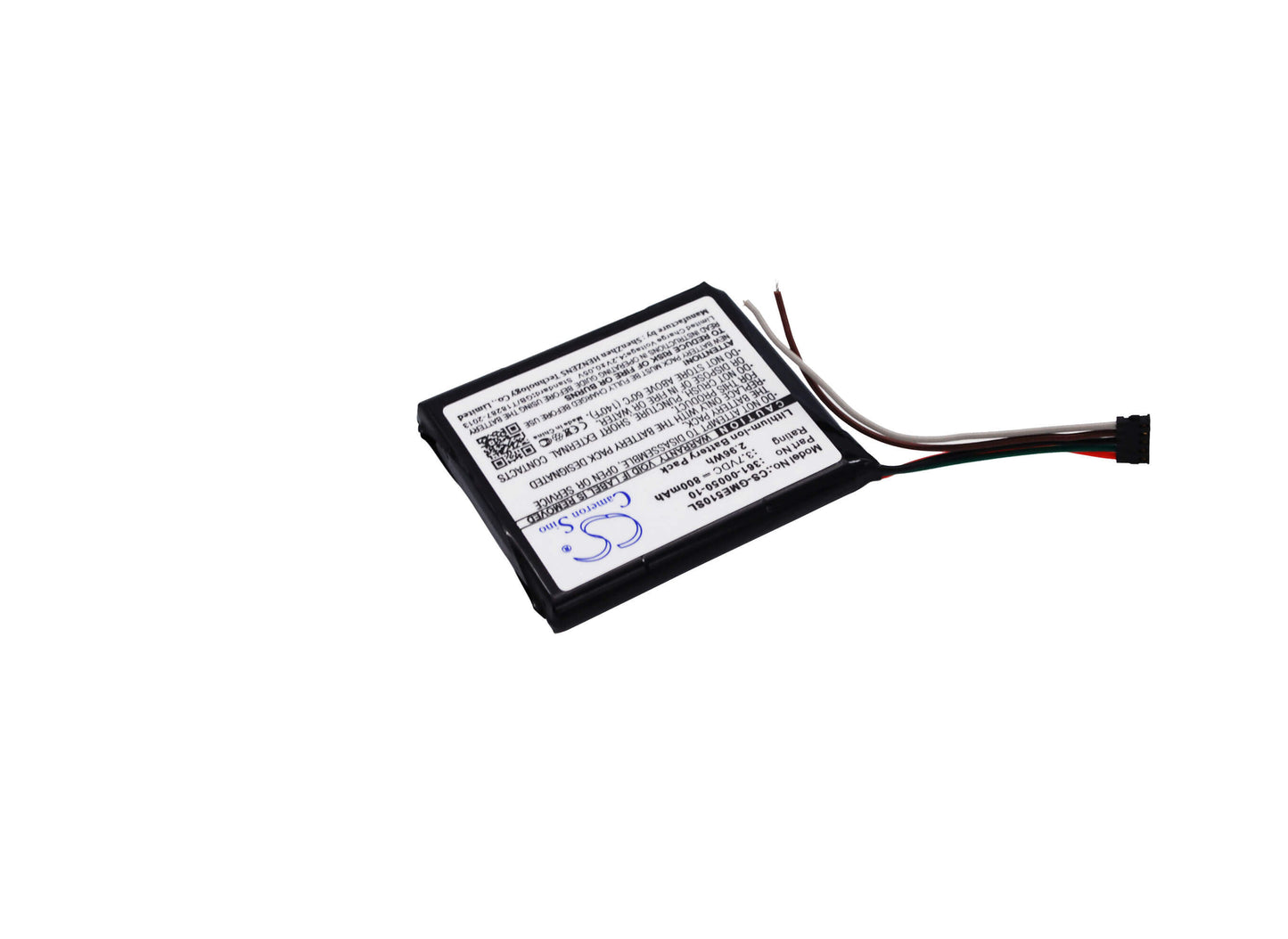 3.7V, 800mAh, Li-ion Battery fits Garmin, Edge 510, 2.96Wh