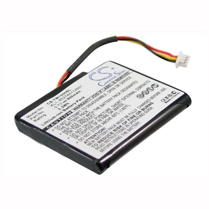3.7V, 900mAh, Li-ion Battery fits Tomtom, Via 1400m, Via 1405, 3.33Wh