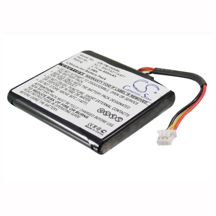 3.7V, 900mAh, Li-ion Battery fits Tomtom, Via 1400m, Via 1405, 3.33Wh