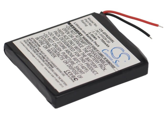 3.7V, 700mAh, Li-ion Battery fits Garmin, Forerunner 205, Forerunner 305, 2.59Wh