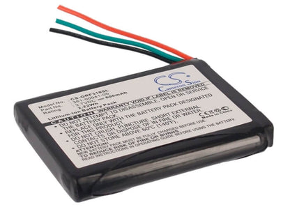 3.7V, 600mAh, Li-ion Battery fits Garmin, Forerunner 310xt, 2.22Wh