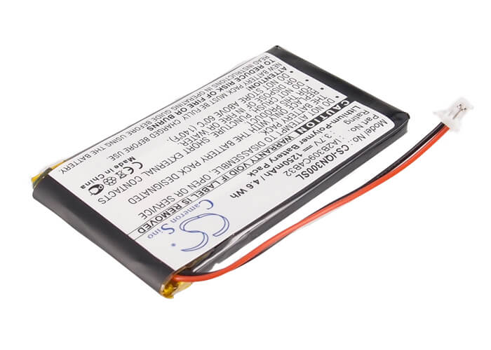 3.7V, 1250mAh, Li-Polymer Battery fits Garmin, Nuvi 300, Nuvi 300t, 4.625Wh