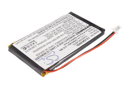3.7V, 1250mAh, Li-Polymer Battery fits Garmin, Nuvi 300, Nuvi 300t, 4.625Wh