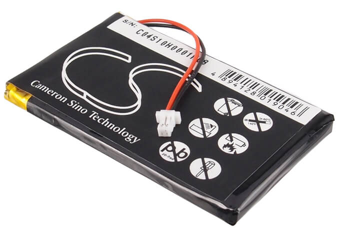 3.7V, 1250mAh, Li-Polymer Battery fits Garmin, Nuvi 300, Nuvi 300t, 4.625Wh