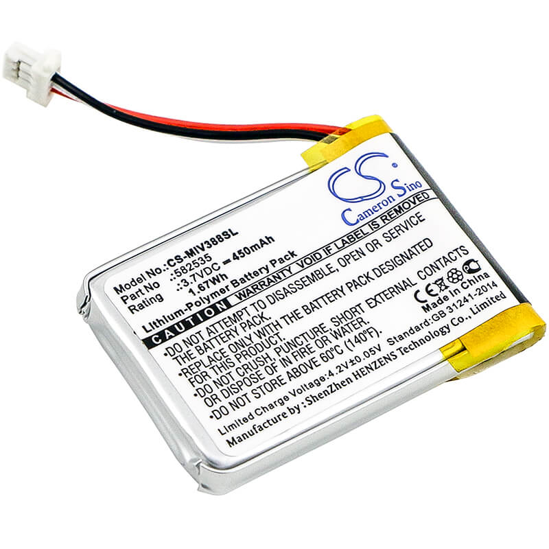 Gps, Navigator 3.7V, 450mAh, Li-Polymer Battery fits Hp, F210, F300, 1.665Wh