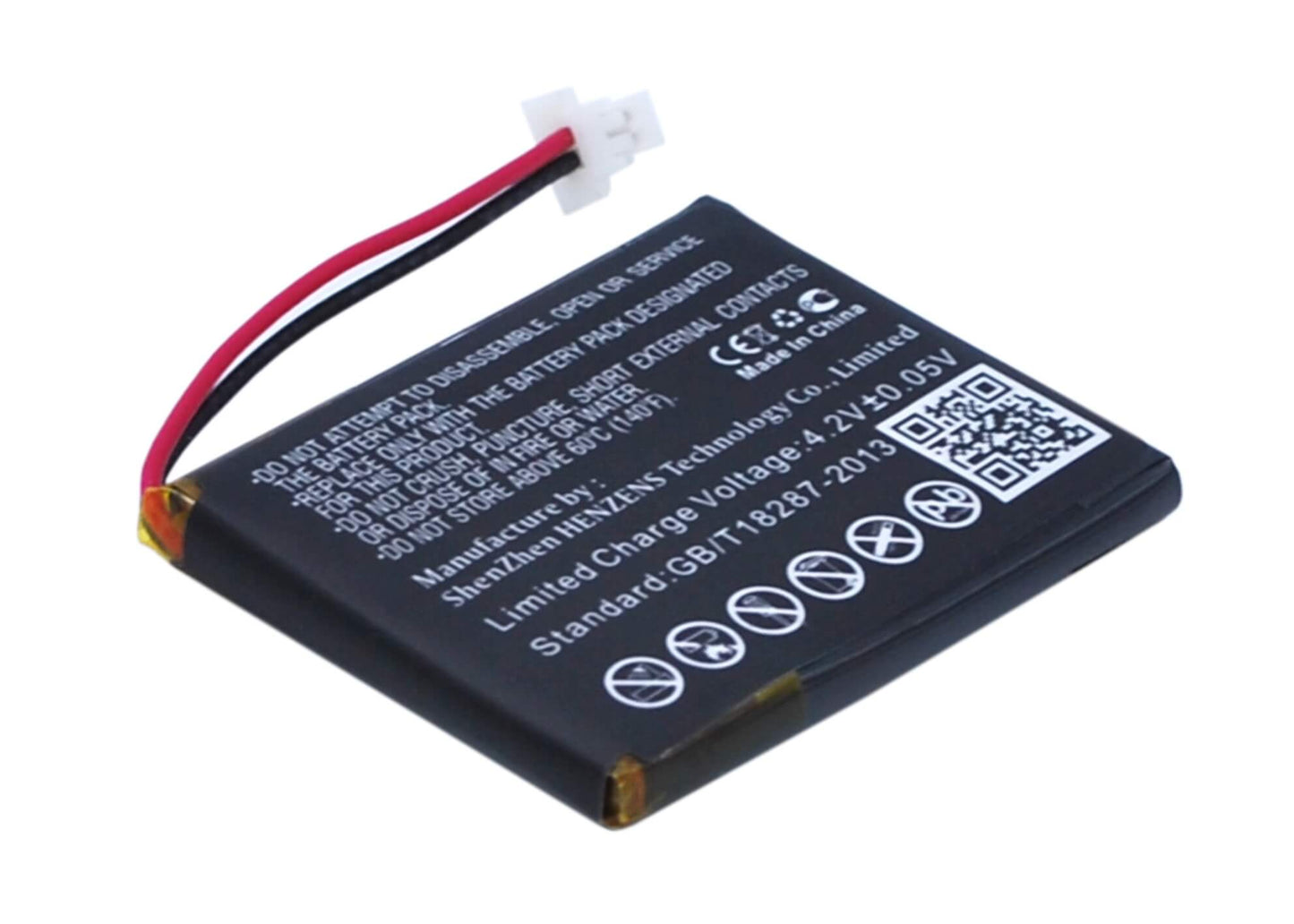 3.7V, 280mAh, Li-Polymer Battery fits Golf Buddy, Dsc-gb750, Dsc-gb900, 1.036Wh