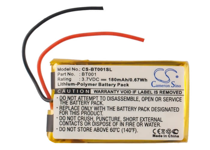 3.7V, 180mAh, Li-Polymer Battery fits Globalstar, 1, Bt-001, 0.666Wh